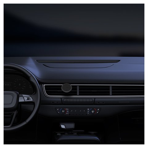 Автомобильный держатель Baseus C01 Magnetic, черный, на дефлектор, магнитный, #SUCC000101/C40140802113-00 Превью 2