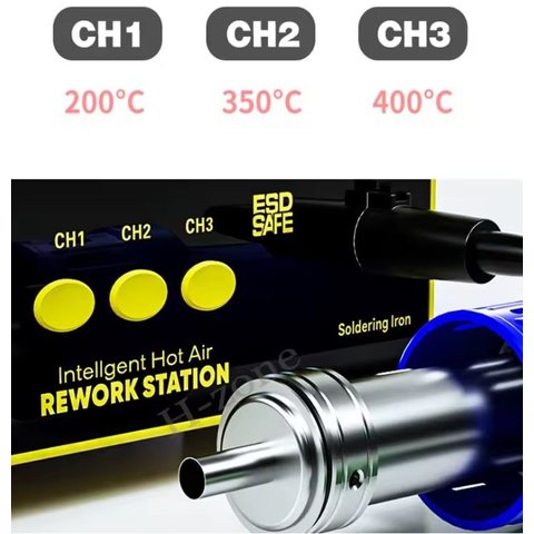 Hot Air Soldering Station Mechanic 861DS, (compressor) Preview 3