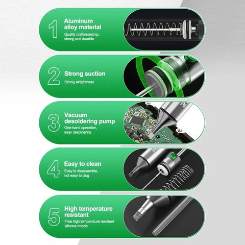 Desoldering Pump RELIFE RL-084 Pro, (150 mm) Preview 7