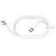 Cable USB Hoco X51, 2xUSB tipo-C, 100 cm, 100 W, 5 A, blanco, #6931474734754 Vista previa  1