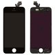 Дисплей для сотового телефона Apple iPhone 5; чёрный, с тачскрином Прев'ю 1