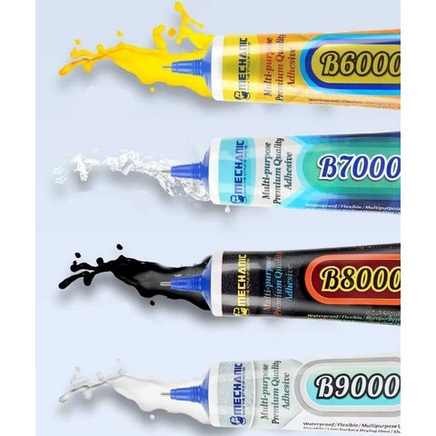 Клей-герметик Mechanic B7000, для приклеювання дисплея/сенсорного екрана, 50 мл, прозорий Прев'ю 1