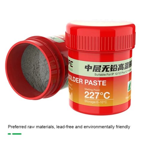 BGA паста RELIFE RL-406, Sn 99%,  Ag 0,3%,  Cu 0,7%, 40 г Прев'ю 1