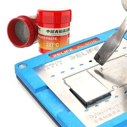BGA паста RELIFE RL-406, Sn 99%,  Ag 0,3%,  Cu 0,7%, 40 г Прев'ю 3
