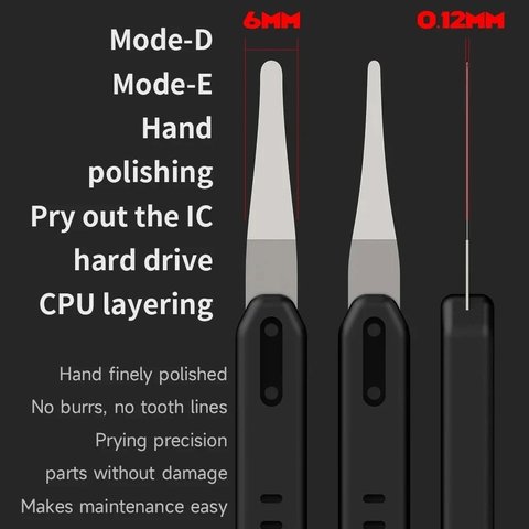 Набор скальпелей Mechanic Quick Eage 7, для удаления клея,  для микросхем, 5 in 1 Превью 3