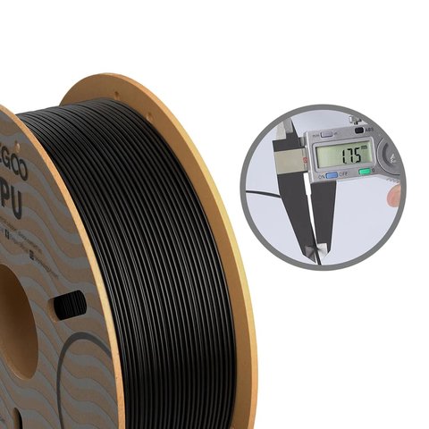 Філамент для 3D-принтера ELEGOO TPU Black, 1 кг Прев'ю 1