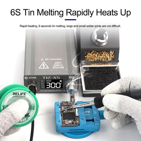 Паяльна станція GVM T12-XS, цифрова, 72 Вт Прев'ю 1